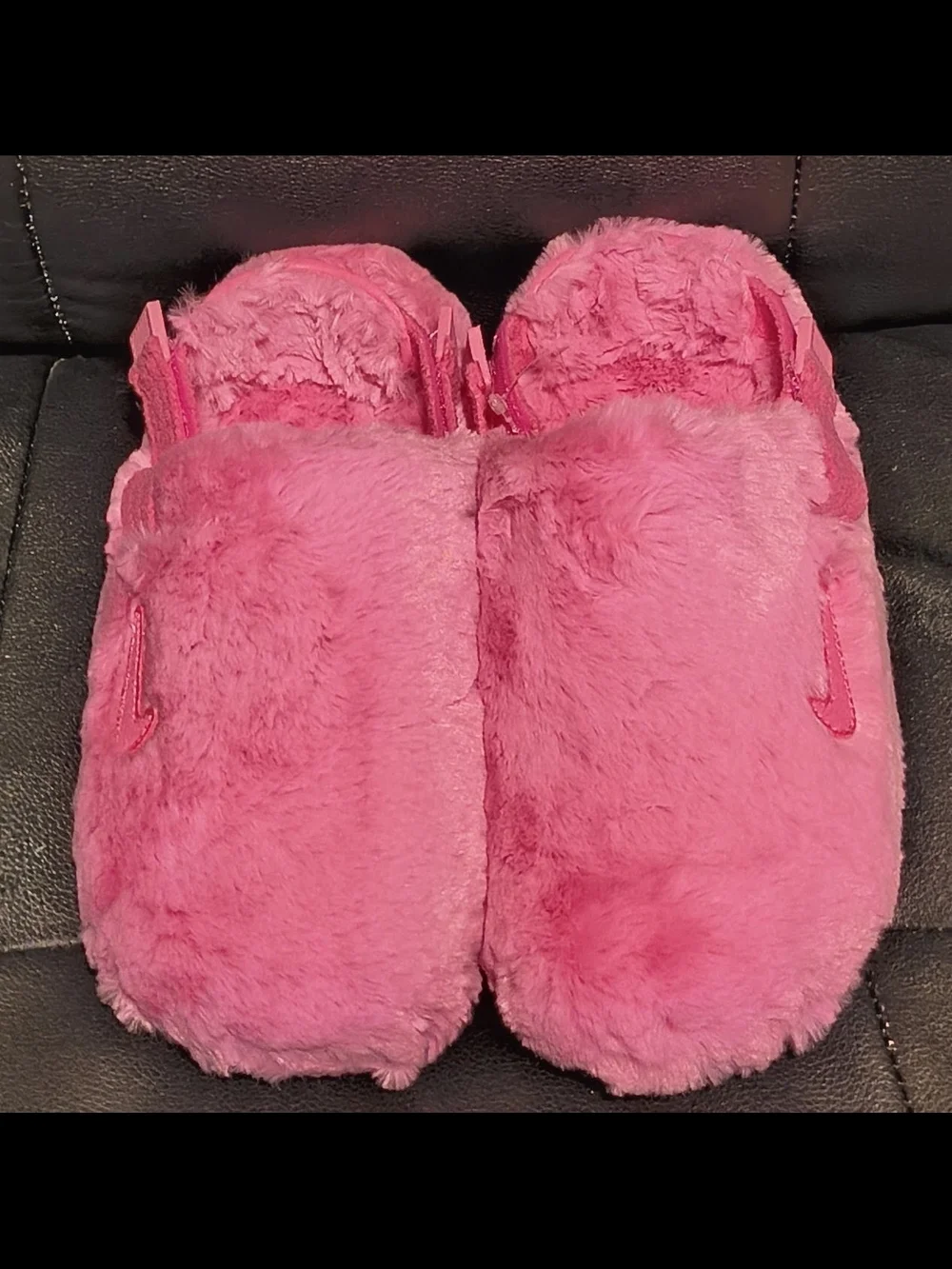 Plush Pink Women's Fuzzy Slip-On Slippers